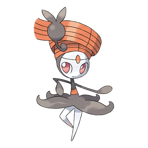 Meloetta Pirouette official artwork