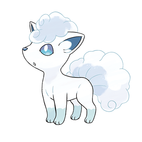Vulpix Alola official artwork