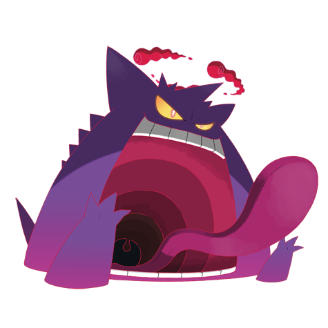 Gengar Gmax official artwork