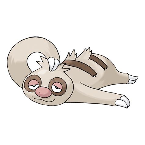 Slakoth official artwork